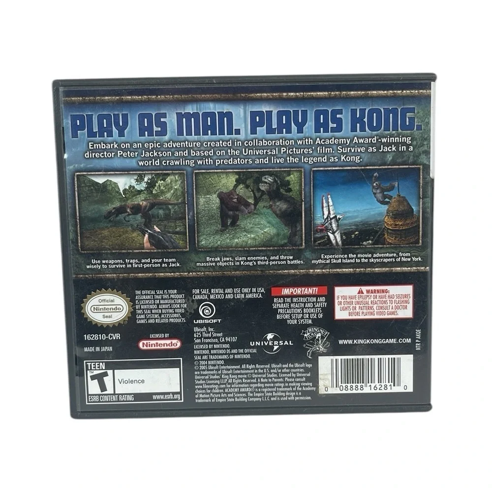 Nintendo DS Peter Jackson’s KING Kong The Movie Video Game